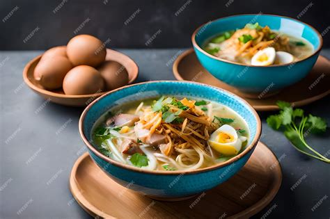 Soto Ayam: A Flavorful Fusion of Aromatic Spices and Comforting Broth!